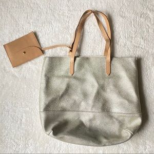 J. Crew Metallic Leather Tote